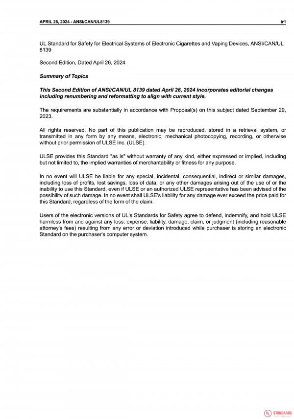 UL 8139 PDF UL 8139 PDF